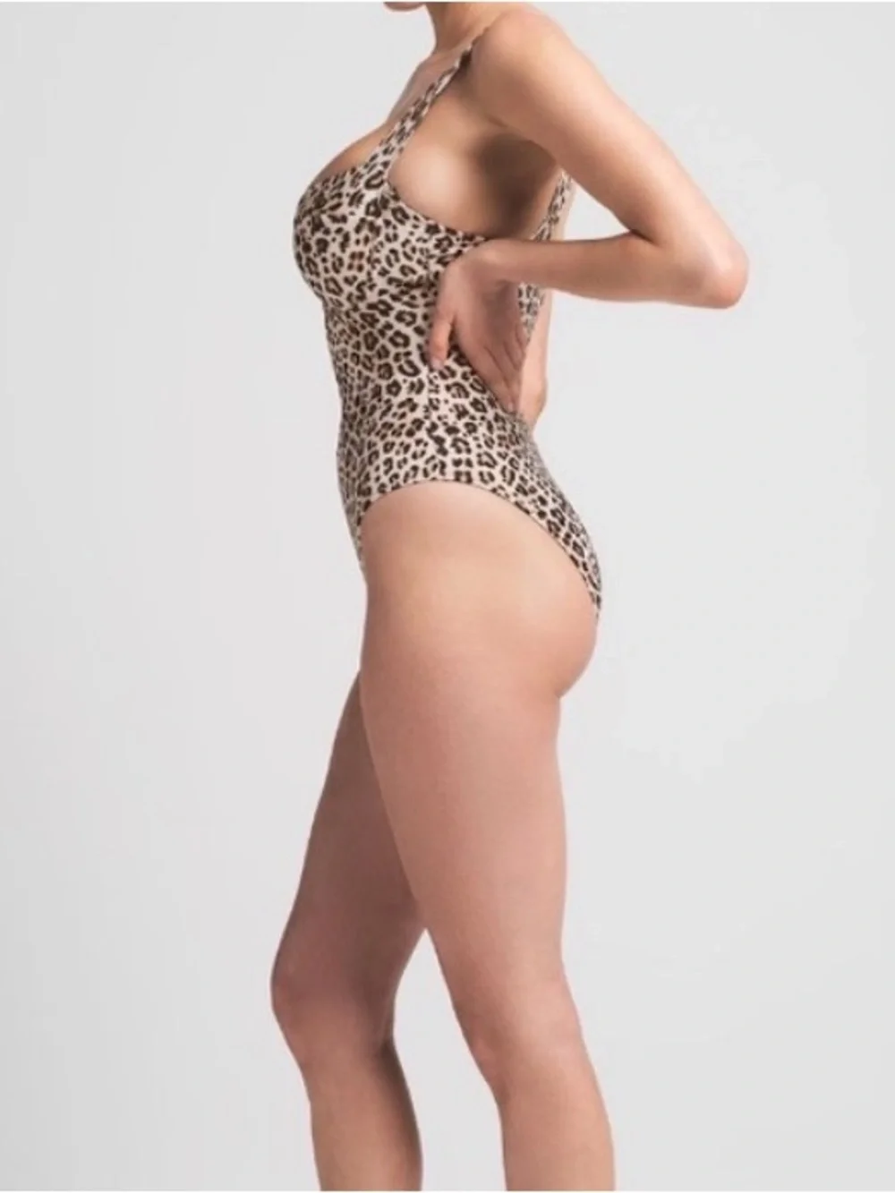 🐆 SKIMS Signature Swim Underwire One Piece | Champagne Leopard Print | S | NWT 🐆